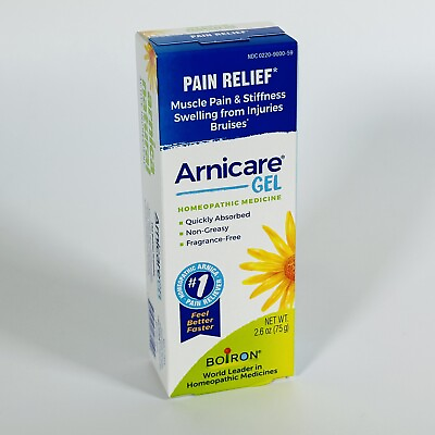 #ad Boiron Arnicare Gel Pain Relief 2.6 oz Homeopathic Unscented Exp. 07 2026 $12.95