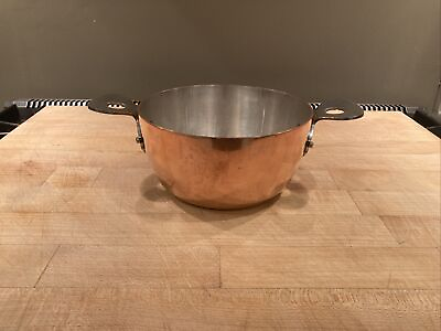 #ad Silver Lined Copper Sauce Pan 6 1 2” COHR Vintage Circa 1970’s Denmark $195.00