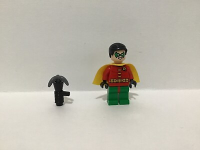 #ad LEGO Super Heroes Batman II 10672 comcon037 Minifigure Robin with Weapon sh112 $10.50