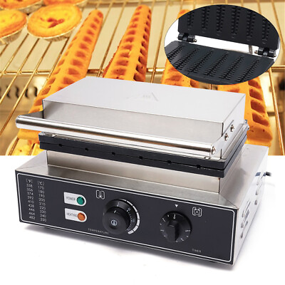 #ad Commercial Electric Non stick Stick Waffle Maker Machine Muffin Baking Machine $95.00
