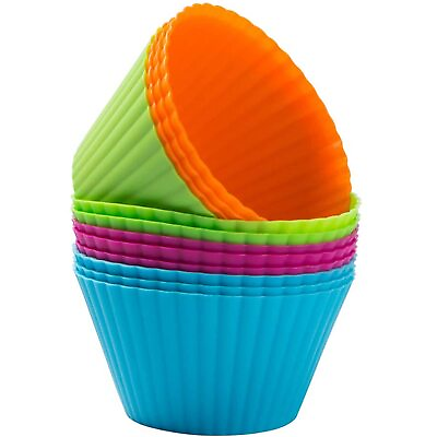 #ad Jumbo Silicone Muffin Cups 3.5 Inch Jumbo Silicone Baking Cups Reusable Cupc... $20.90