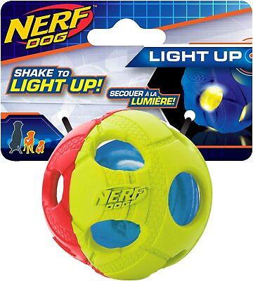 #ad LED Dog Ball Bounce Activated Light Up Dog Ball 2.5in Chas Industries New. $14.76