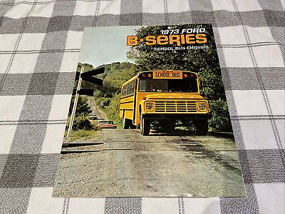 #ad 1973 Ford B Series Bus Brochure Folder Original $15.00