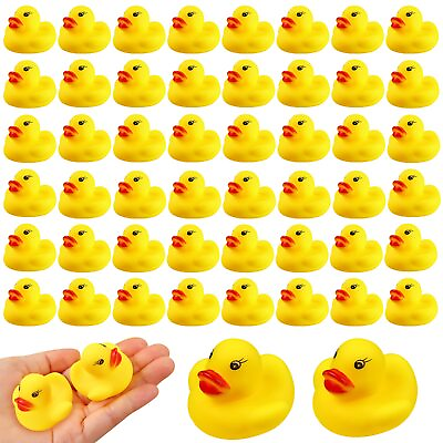 #ad Rubber Duck Bath Toys 50PCS Mini Ducks Bulk for Baby Shower Decorations $14.65