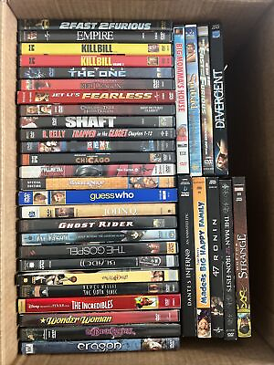 #ad Lot Of 35 DVD Movies Mixed Genre Comedy Action Superhero’s Kids #3 $26.00