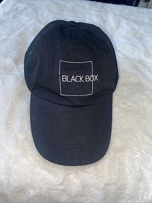 #ad Black Box Black Hat One Size Graphic Adjustable Mens Cap $6.49