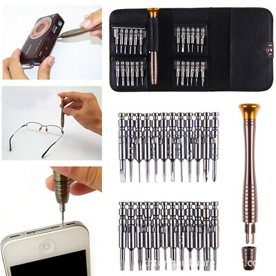 #ad Precision Repair Tool Kits 25 in 1 Magnetic Screwdriver Set for PC Watch Camera $6.58