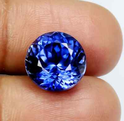 #ad AAA 9.5 CT Natural Flawless Ceylon Blue Sapphire Round Cut Loose Gemstone $22.62