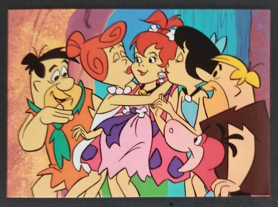 #ad Flintstones 1994 Cartoon Card #43 NM $1.98