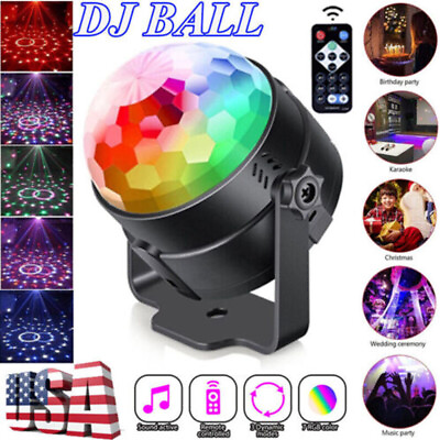 #ad Disco Party Lights Strobe LED DJ Ball Sound Activated Bulb Dance Lamp Decoration $5.59