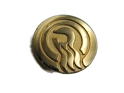 #ad Captain#x27;s Circle Princess Logo Pin Gold Tone $8.99