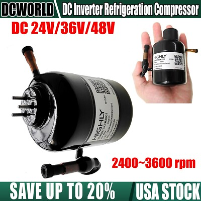 #ad Small DC Inverter Refrigeration Compressor for Cutting edge Refrigeration System $44.99