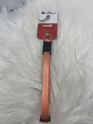 #ad Pet Wear Size Small Dog Collar Solid Orange New $2.00