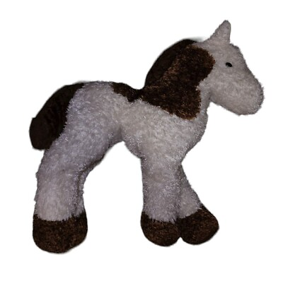 #ad The Cuddle Toy #x27;Douglas#x27; White Brown Toy Plush Horse $9.00