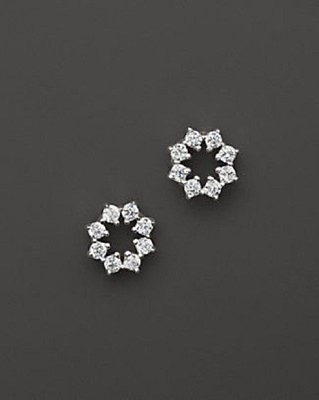#ad Lab Created 2.4CT CZ Charming Solid 925 Sterling Silver Cluster Studs Earrings $74.99