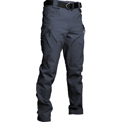 #ad #ad Men#x27;s Flex Tactical Pants Lightweight Hiking Casual Cargo Pants Multi Pockets $9.99