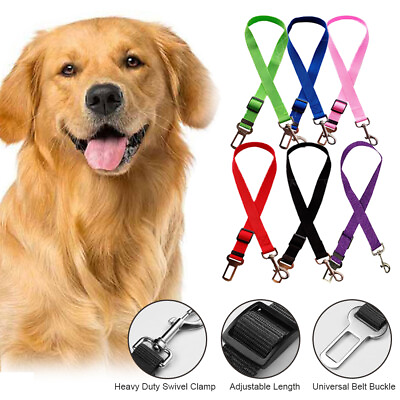 #ad Pet Dog Car Seat Belt Unisex Nylon M XL S L Adjustable US $9.59
