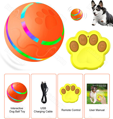 #ad #ad Interactive Dog Ball Toy Peppy Pet Ball with Remote Control Rechargeable 2 Modes $21.99