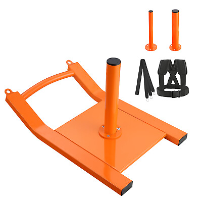 #ad VEVOR Weight Power Pull Sled Fitness Strength Speed Training Sled Steel Orange $46.99