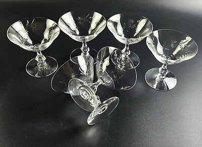 #ad Vintage Set of 6 Tiffin Franciscan Champagne Glasses $150.00