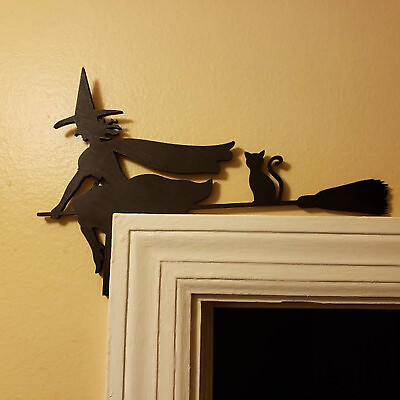 #ad Door Corner Sign Witch Halloween Decor Halloween Witch Sign Fall Decor $2.60