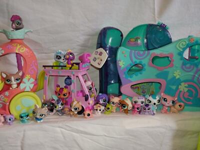 #ad Littlest Pet Shop 365 pc Lot Clubhouse Daycare Dachshund Collie Cocker Shuttle $199.99