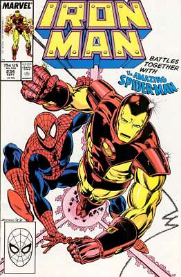 #ad Iron Man 1st Series #234 VF NM; Marvel Spider Man David Michelinie we comb $8.75