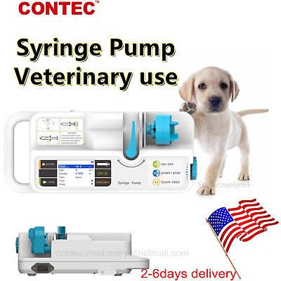#ad Injection Infusion Syringe Pump Injector Audible Visual Alarm Fluid Warm for VET $319.00