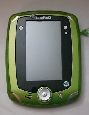 #ad LeapFrog LeapPad2 Explorer Green Tablet Case amp; Games Tested Working See Des $30.00