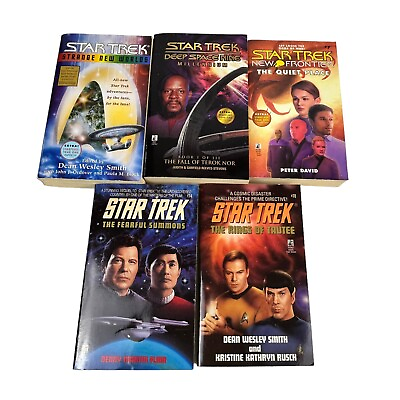 #ad Star Trek Mixed Lot Fantasy Paperback Books Lot of 5 $15.99