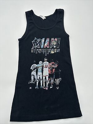 #ad Miami Sports Tank Top Women Small Black Spell Out BellaCanvas…#3621 $3.75