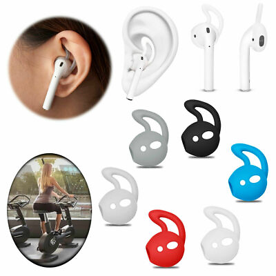 #ad Soft Rubber Ear Hooks Earbud Holder Cover For Apple AirPods Air Pod Accessories $6.25