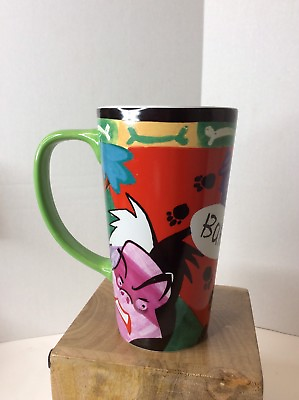 Disney Store 101 Dalmatians Cruella De Vil Abstract Dog Tall Coffee Mug Tea Cup $29.99