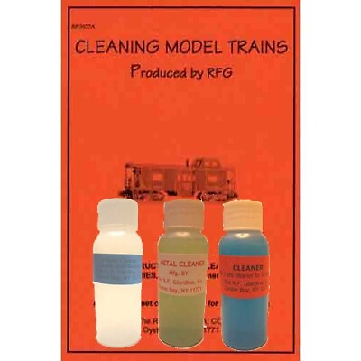 #ad HOW to SAFELY CLEAN MODEL TRAINS 3 CLEANERS 1 oz. ea. BOOKLET O Gauge etc. $24.99