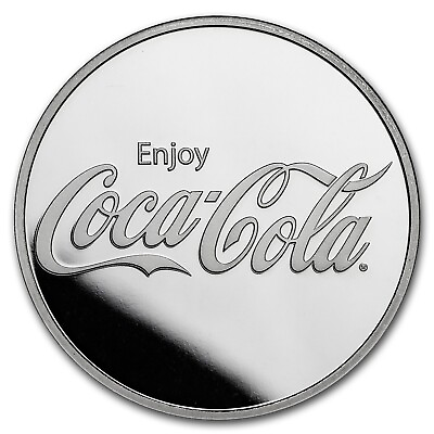 #ad Coca Cola® 1 oz .999 Pure Silver Round $35.97