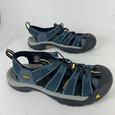 #ad Keen Newport H2 Men#x27;s Sport Hiking Sandals Sz 10.5 Blue Waterproof Outdoor Shoes $39.97