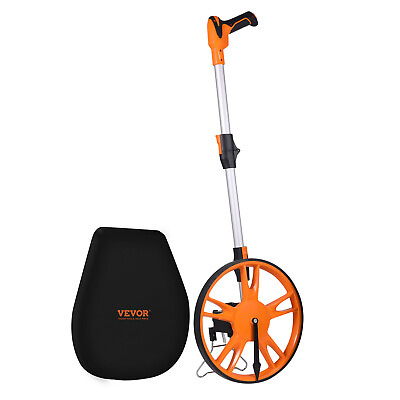#ad VEVOR Distance Measuring Wheel 12.5quot; 99999ft Walking Folding Handle with Bag $28.99