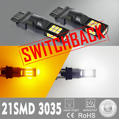 #ad LED Dual color Switchback Front Turn Signal Light Bulb For 2010 12 Nissan Altima $19.98
