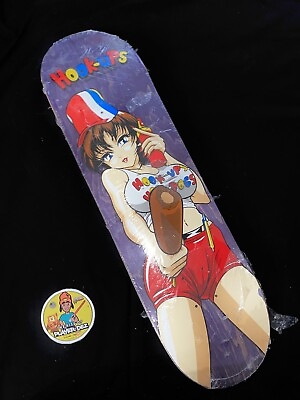 #ad Purple Hook Ups Hot Dog on a Stick Jeremy Klein Japanese Anime Skateboard Deck $98.99