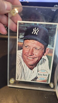 #ad 1964 Mickey Mantle card number 25 large card $1500.00