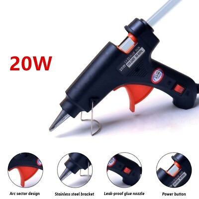 #ad Glue Gun Hot 20w Melt Mini Sticks Repair Temp Heat 7mm Electric Crafts Tools $12.09