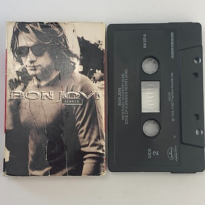 #ad Bon Jovi Always USA Cassette Single Tape 1994 OUT OF PRINT NEW JERSEY HAIR ROCK C $7.65