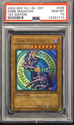 #ad 2002 SDY 006 Dark Magician 1st Edition Ultra Rare Yu Gi Oh PSA 10 Gem Mint $3299.00