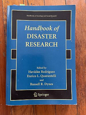 #ad Handbook of Disaster Research Handbooks of Sociology and Social Research $29.99