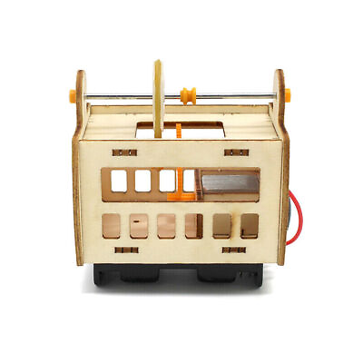 #ad DIY STEAM Wooden Toys Cable Car Model For Kids Gift Student Science Project Kit $7.47