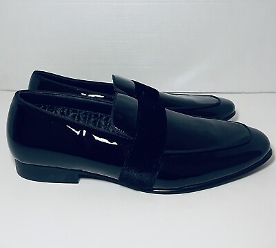 #ad Steve Madden Men’s Black Leather Oxford Murphy Loafers Sz 10.5 Dress Shoe $49.99
