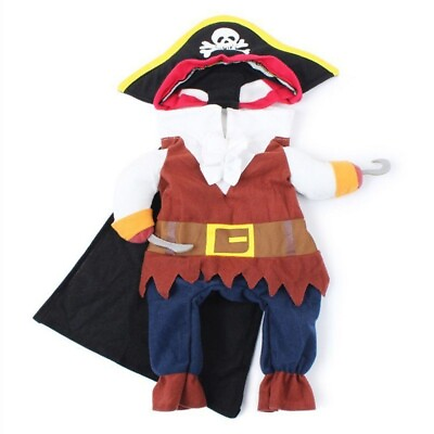 #ad #ad Funny Pet Pirate Suit Halloween Dog Costumes Cosplay Clothes For Dogs And Cats $18.99