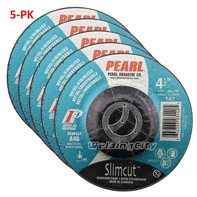#ad 5 PK Pearl Abrasive DCW45A Slimcut 40 Cut off Wheel 4 1 2 x .040 x 7 8 US Seller $23.99