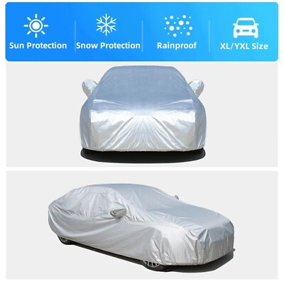 SUVamp;Sedan Full Cover Outdoor Waterproof Sun UV Snow Dust Resistant Protection $26.99