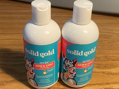 #ad Dog amp; Cat Fish Oil Skin amp; Coat Solid Gold Pollock Salmon 2 Bottles 8 Oz Each $15.99